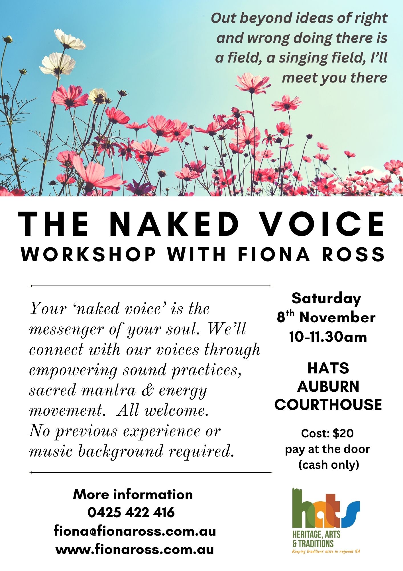 Naked Voice Workshop The Naked Voice