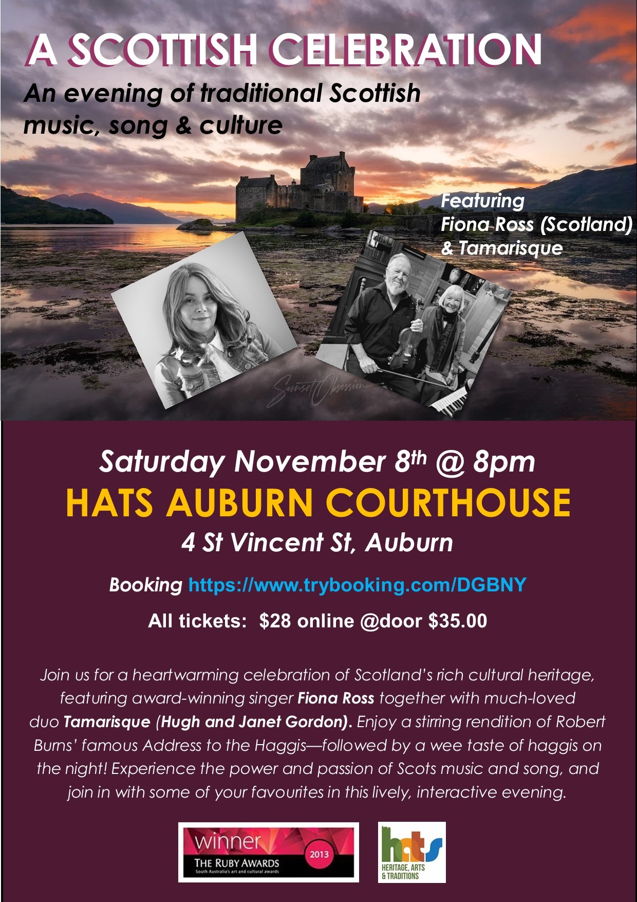 Fiona Ross and duo Hugh and Janet Gordon