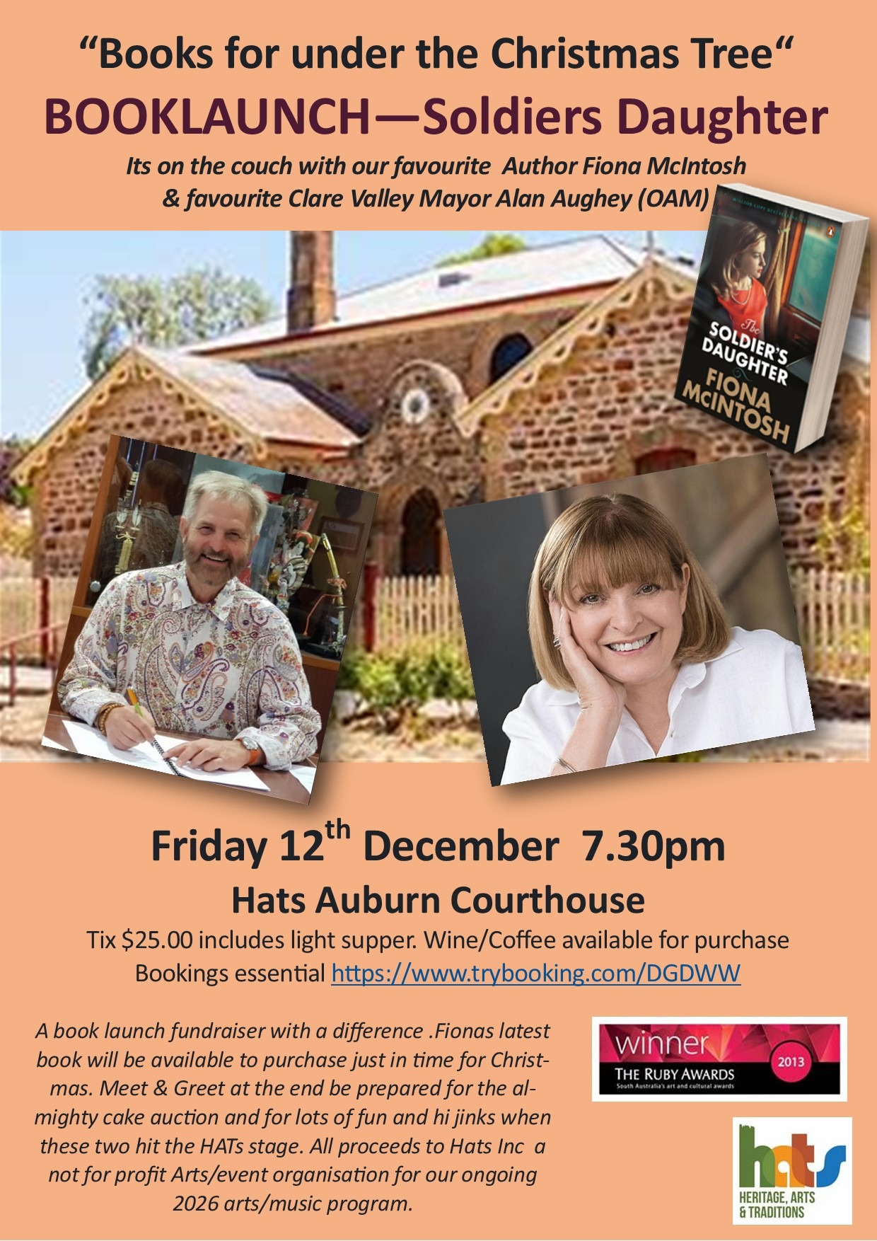 Fiona McIntosh launches her latest novel - Soldiers Daughter