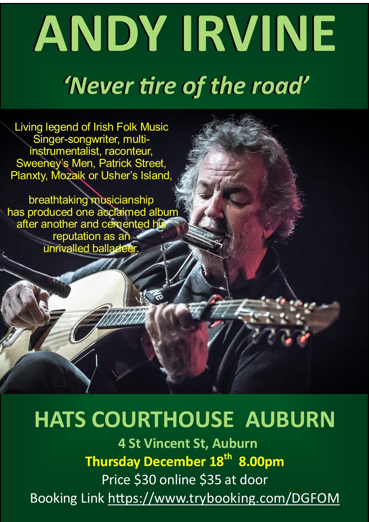 Never Tire of the Road Tour-Auburn SA