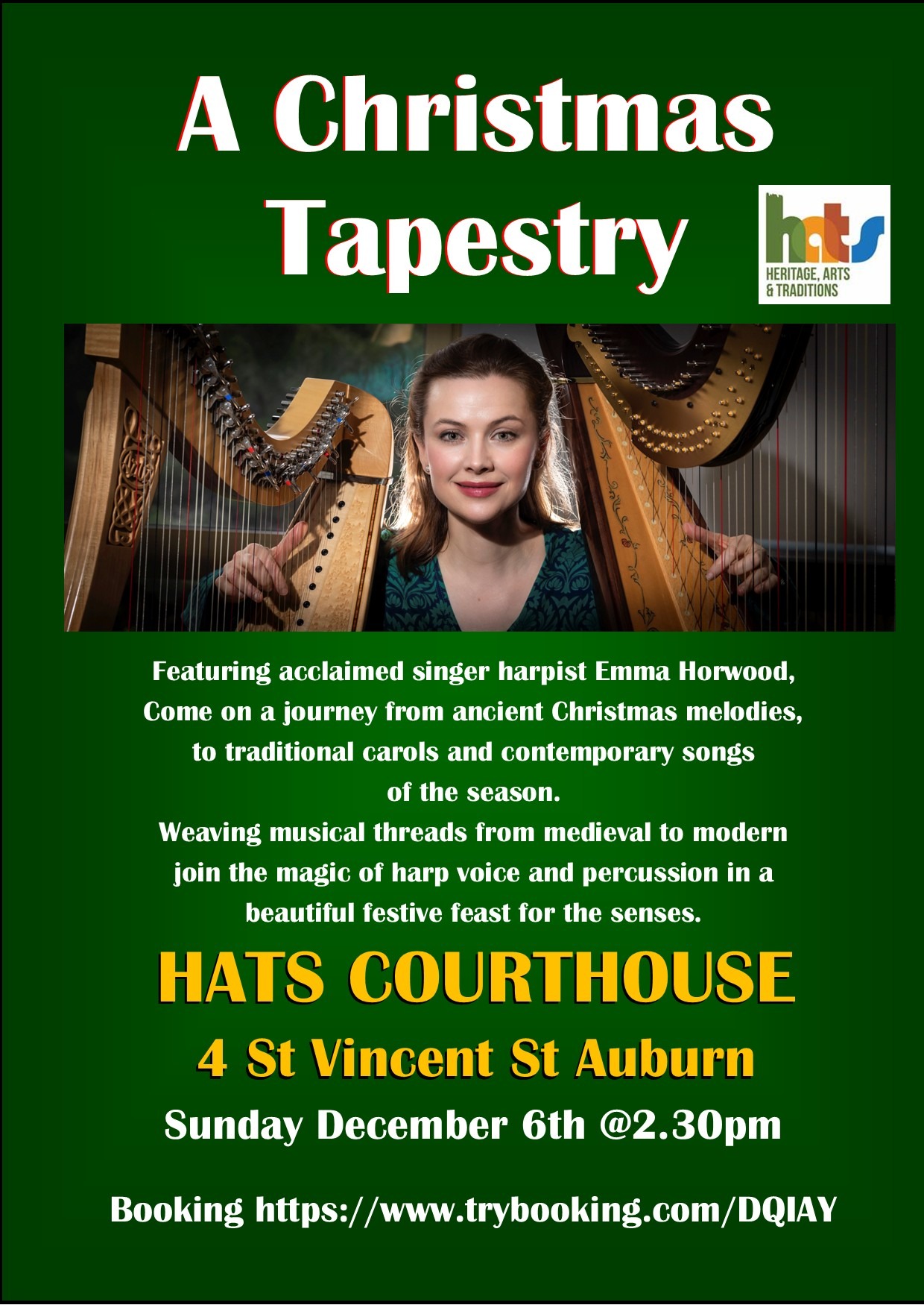 Acclaimed singer and Harpist