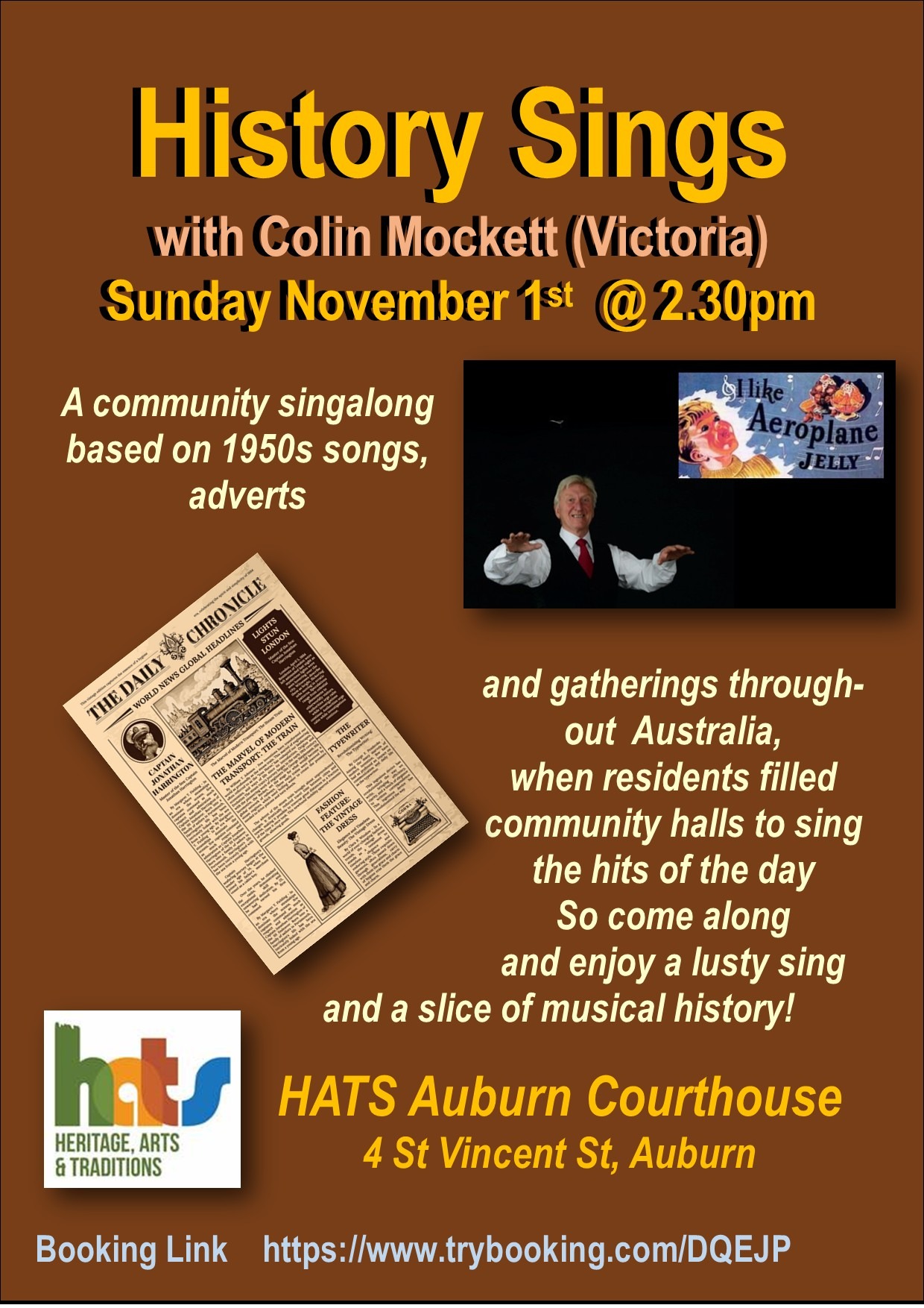 Colin Mockett sings